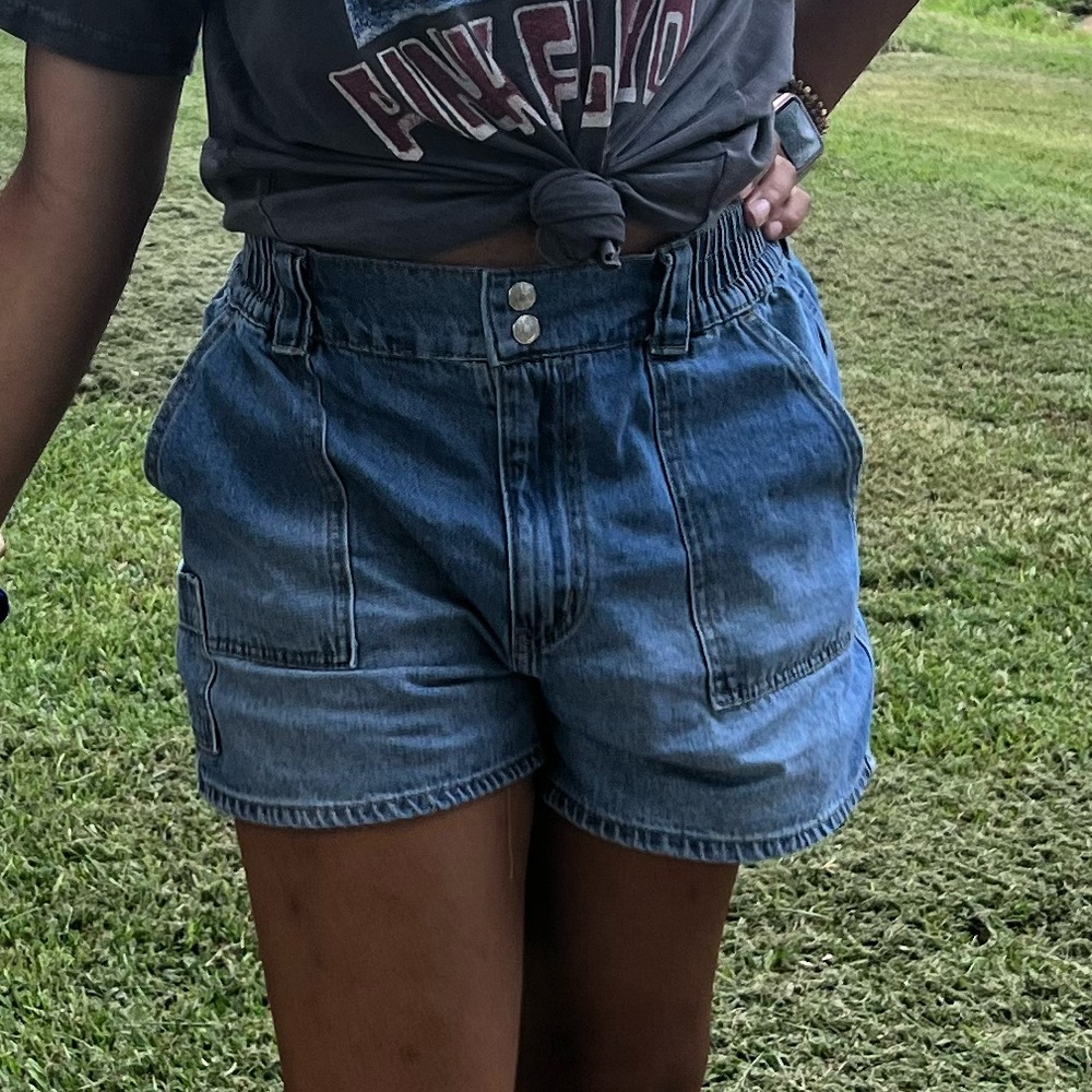 Light Wash Blue Jean Shorts